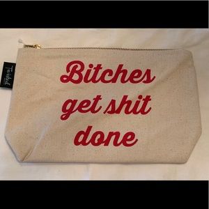 Twisted Wares Bags - Make Up Bag Bitches Get Shit Done Cosmetics Bag Twisted Wares Bags - Make Up Bag Bitches Get Shit Done Cosmetics Bag